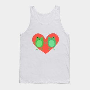 ranas tiernas enamoradas en san valentin Tank Top